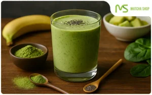 دستور تهیه اسموتی ماچا سالم و رژیمی
