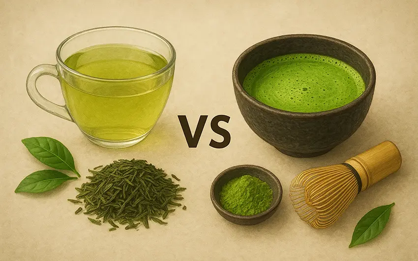 ماچا برای لاغری در مقایسه با چای سبز